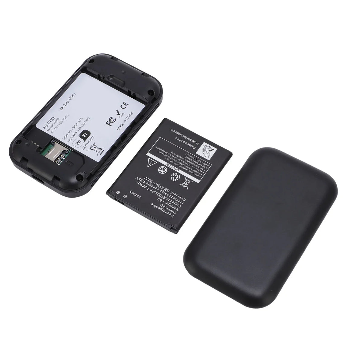 Mobile WiFi Router 2100mAh Battery Supports 10 Connected Devices 4G 5G WiFi Hotspot 300Mbps High Speed Portable for Business