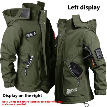 Men's Autumn And Winter Wear-resistant Waterproof Cold-resistant Shell Jacket Trousers Suit