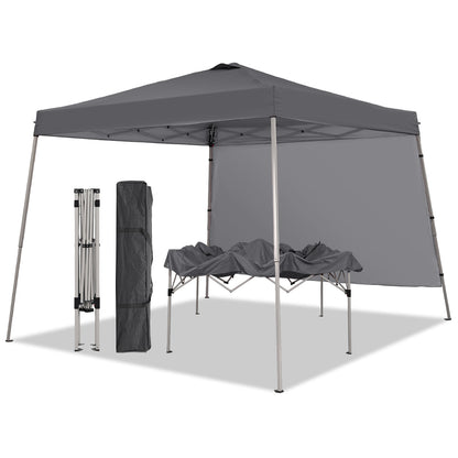 Ainfox 8ft x10ft Pop Up Canopy Tent, Portable Gazebo, Outdoor Canopy for Events With 1/2 SideWall