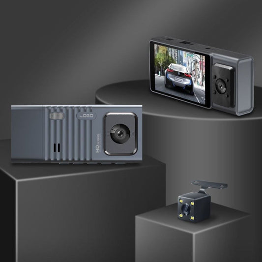 Three-lens HD 1080P Dash Cam Triple-channel In-car Camera With WiFi And Powerful Night Vision