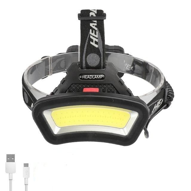 Rechargeable Usb Headlamp 500m Long Range Waterproof Headlight Lightweight Flashlight Hight Lumens Adjustable  Floodlight  For Outdoor Searchlight Hiking Camping Running Fishing Best Headlamps